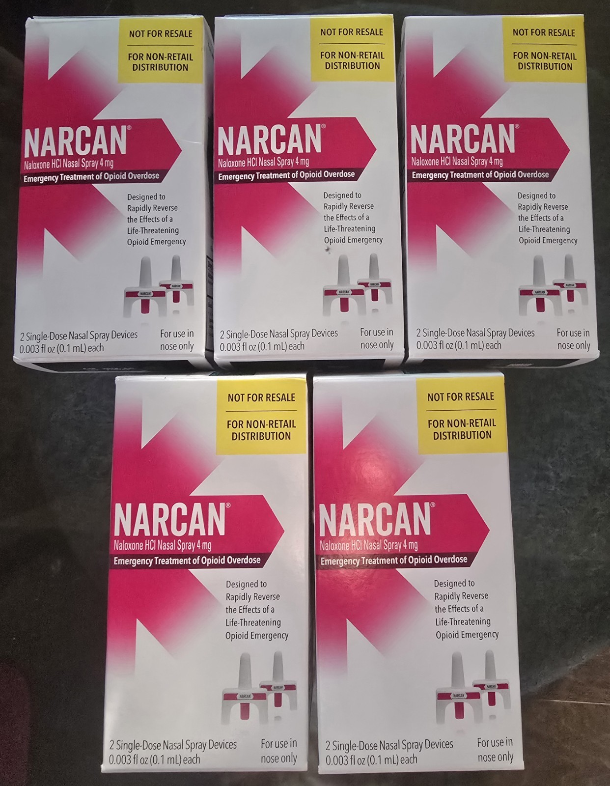Emergency Overdose Nasal Spray 4 mg, Overdose Emergency Treatment 2 Pk Box 6/28