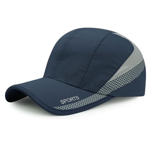 Outdoor Sun Visor Hats Lightweight Waterproof Breathable One Size 02-dark Blue