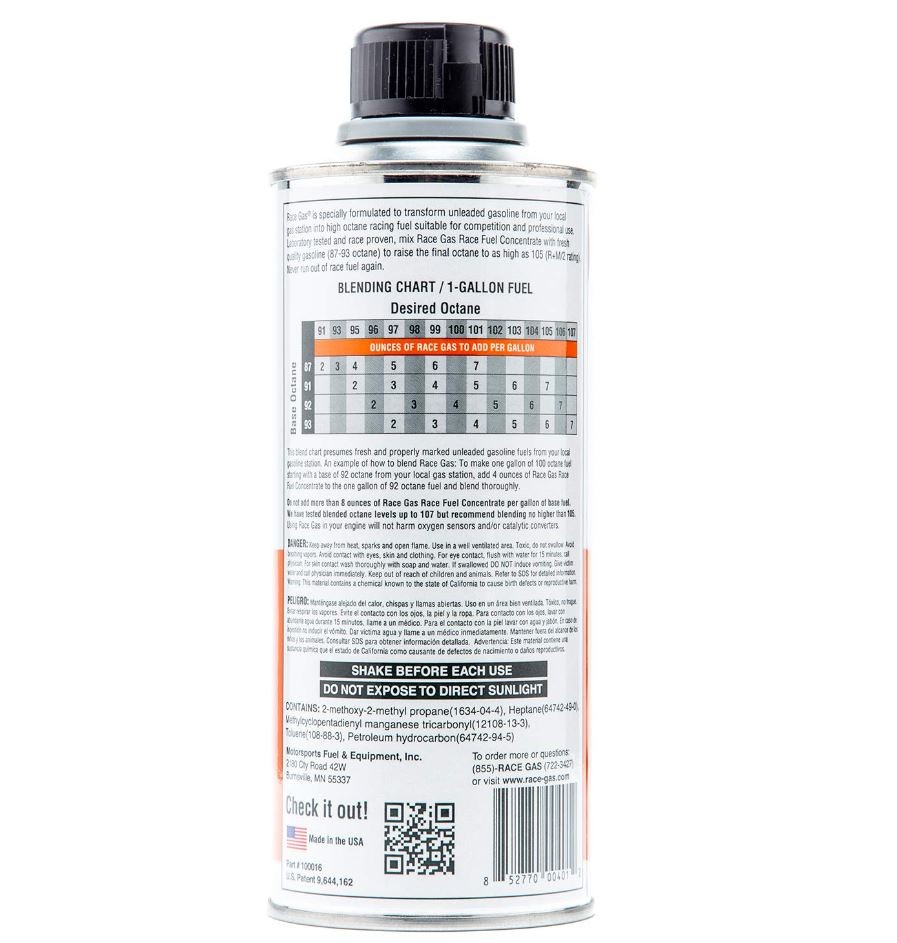 Race Gas 100016 OCTANE BOOSTER