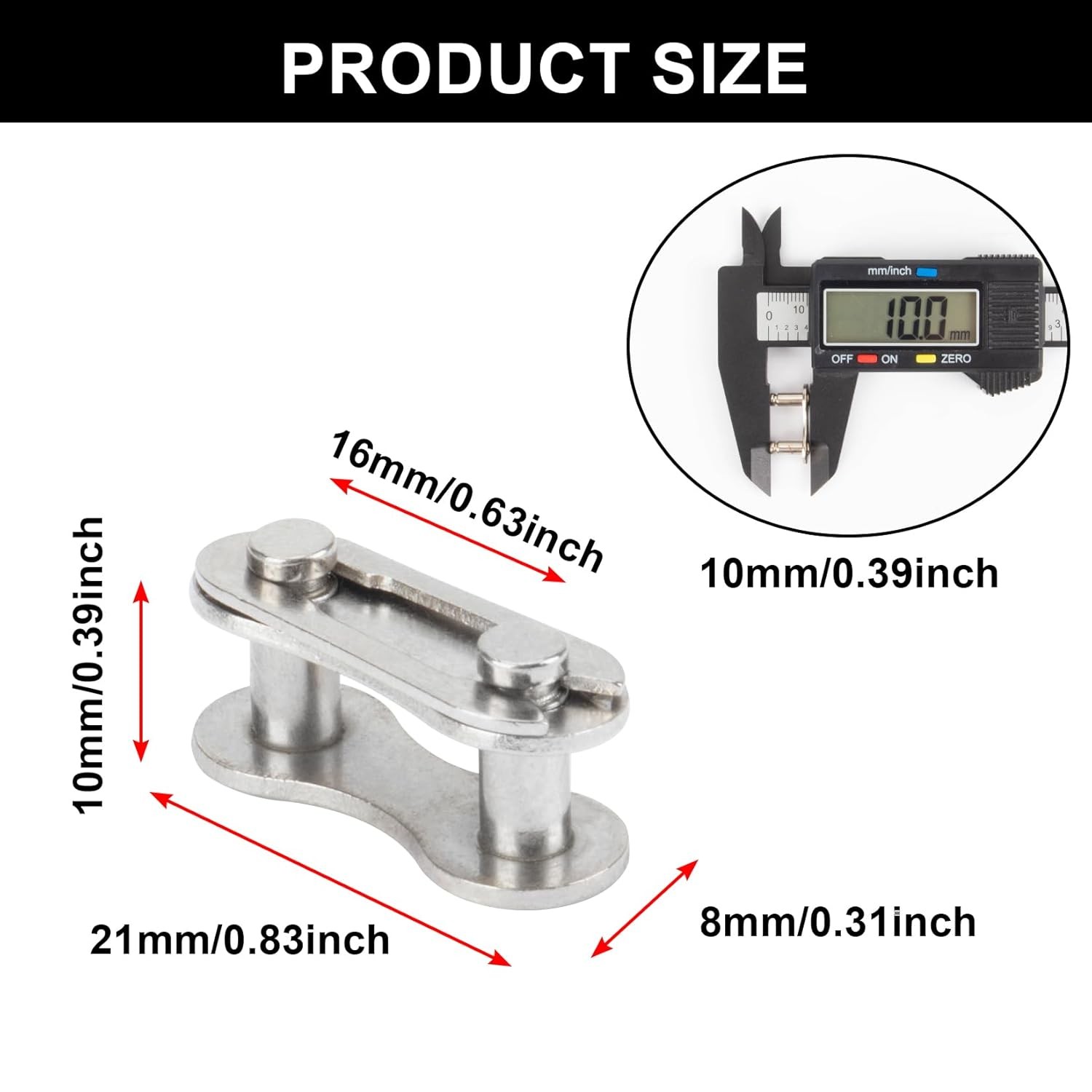 Bike Chain Master Link - PSLER Single Speed Bicycle Chain Link Missing Link Conn