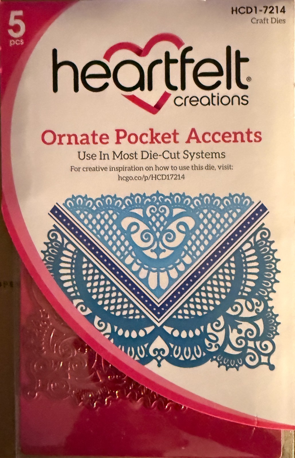 Heartfelt Creations Ornate Pocket Accents Die