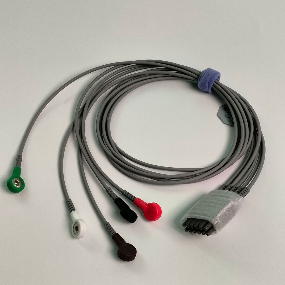 ECG Telemetry Lead Wire 5-Guide for iT20 American Standard Button