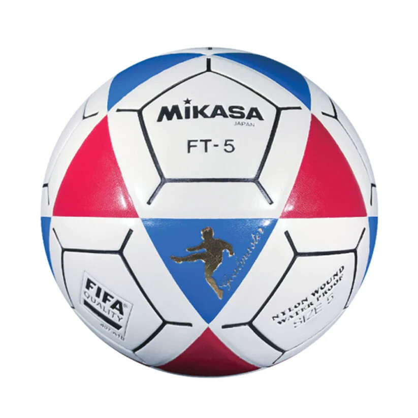 MIKASA ISOCCER Ball  Red/White/Blue Soccer Ball FT5A-Official Size 5 Goal master