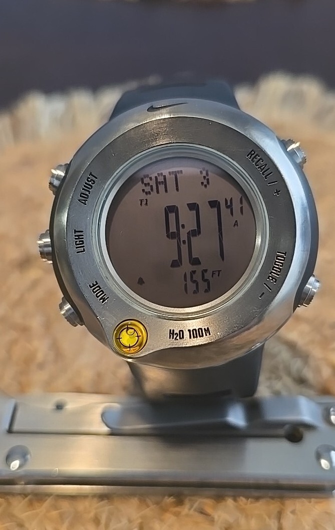 Nike Timing Lance 4 Black Titanium Digital Sports Watch (WA0020-013)