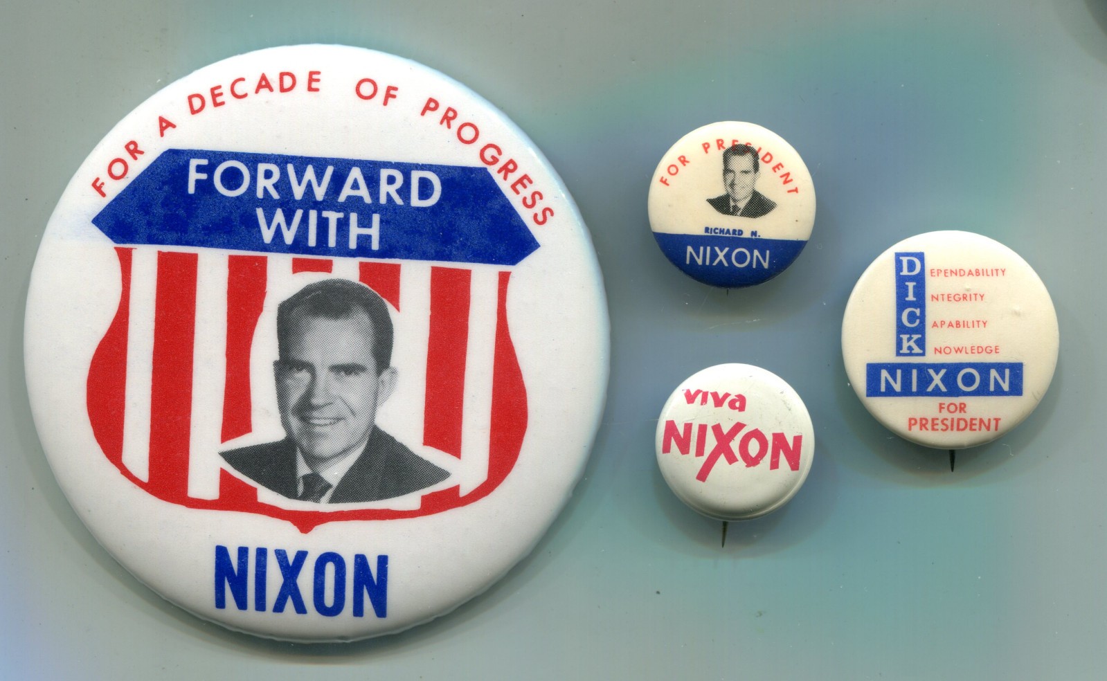 4 Nixon Pinback Buttons