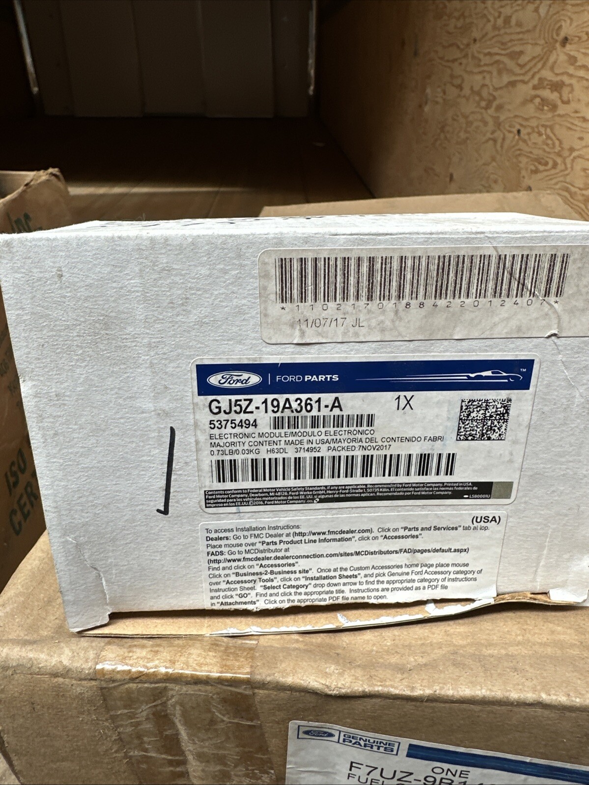 Ford GJ5Z-19A361-A Electronic Security System New OEM