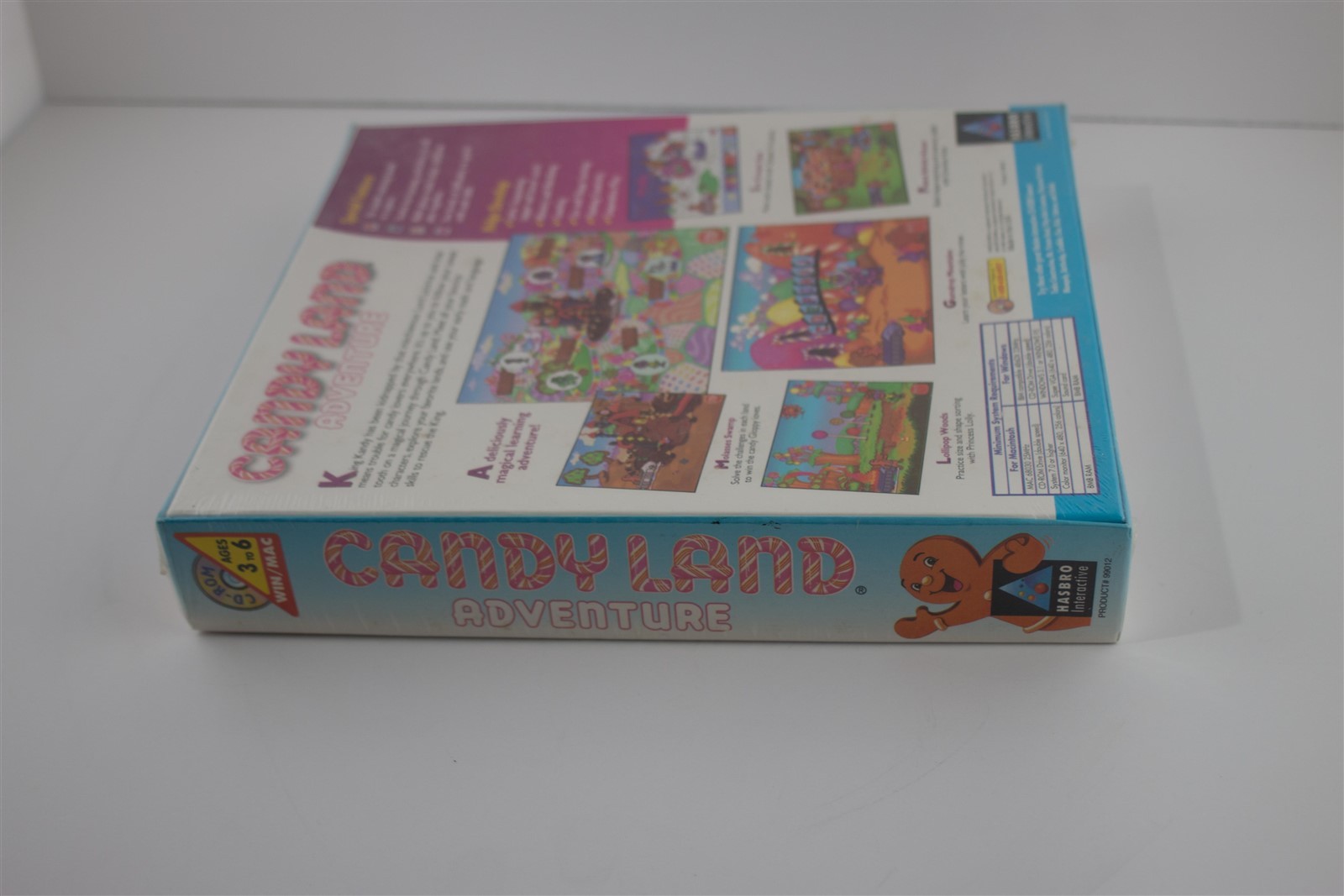 Candy Land Adventure PC Big Box Game (PC / Mac CD-rom, Hasbro, 1996)