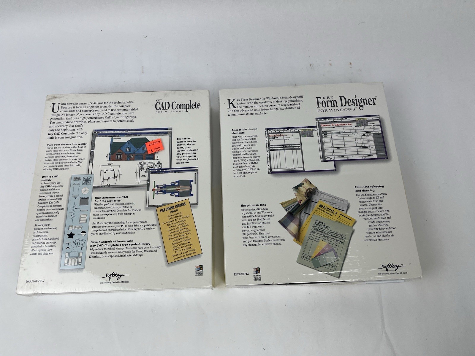 SoftKey- Key CAD Complete CD-Rom Software For Windows & Key Form Designer