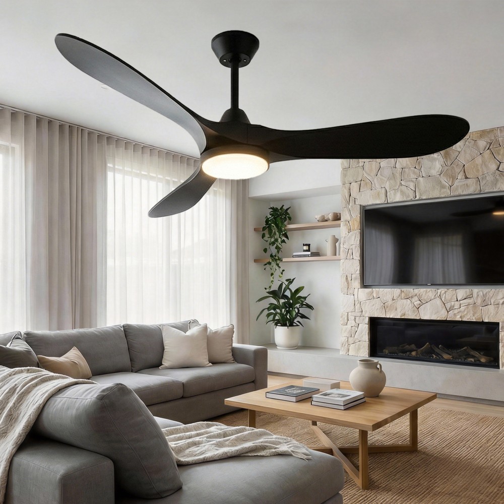 Ceiling Fans with Lights and Remote Control Quiet Noiseless Reversible DC Motor