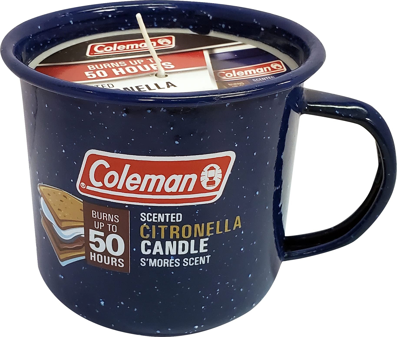 Coleman Repellents Tin Mug Outdoor Citronella Candle | Rustic Outdoor Camping