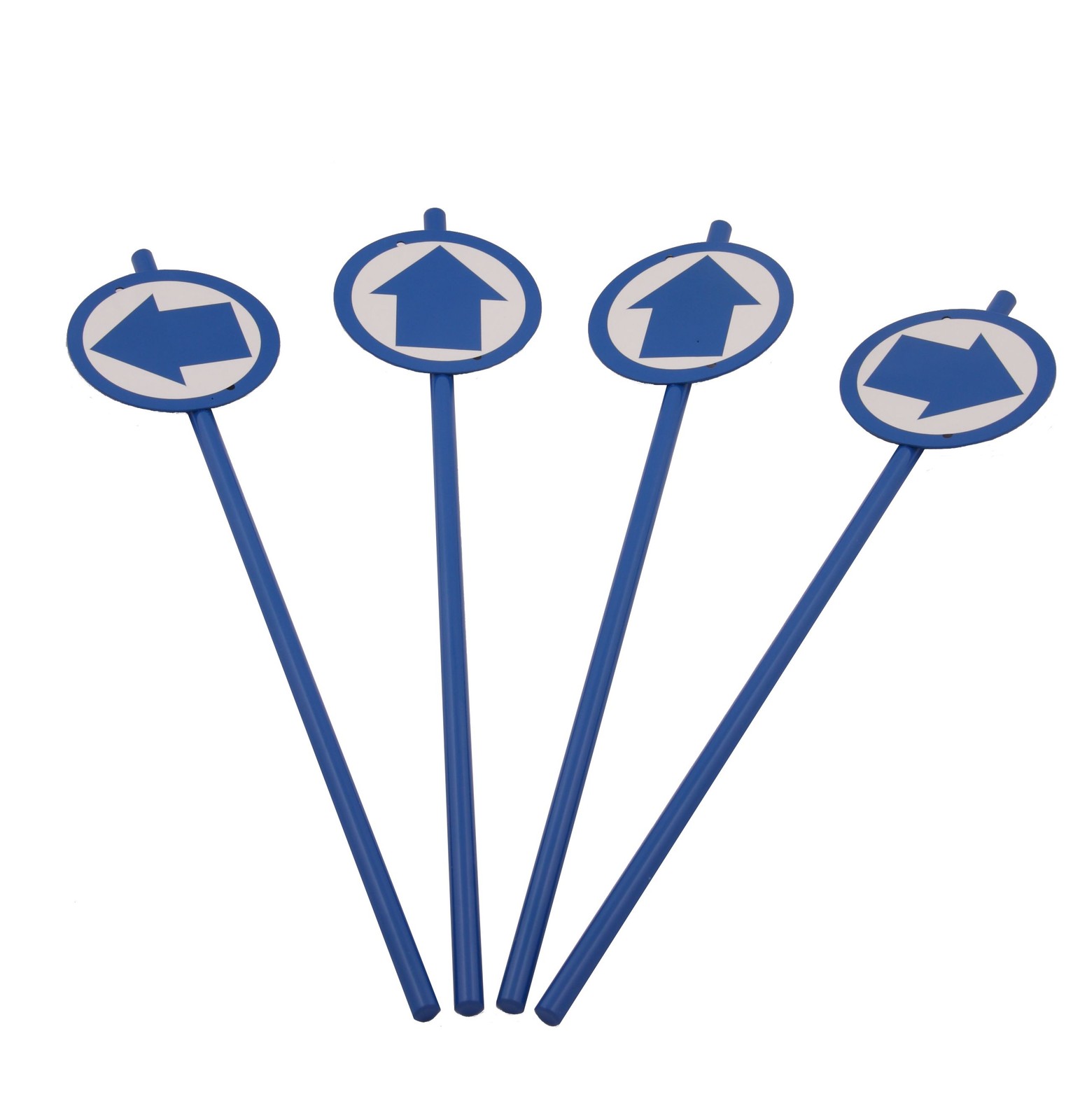 Rinehart BowTree Path Direction Stake Set, Powder Coat Steel in BowTree Blue