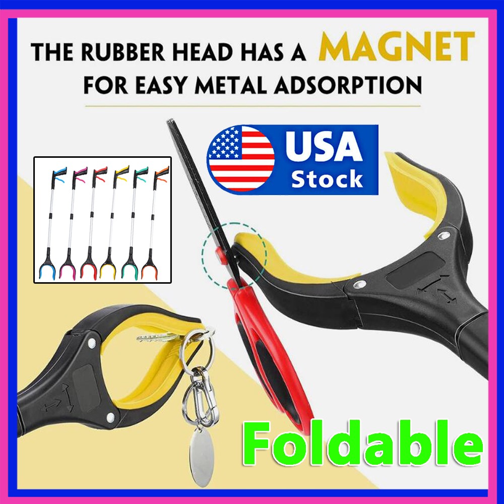 Rubbish Pick Up Reaching Tool Grabber Trigger Litter Picker Gripper Claw Arm KU