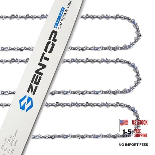 16 Inch Chainsaw Bar and Chains, .043'' Gauge 3/8" LP 16" .043" 3/8"LP 55DL