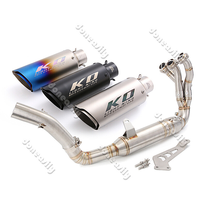 For Yamaha MT09 FZ09 2020 2021 2022 2023 Exhaust Pipe Muffler Baffle Tips Header