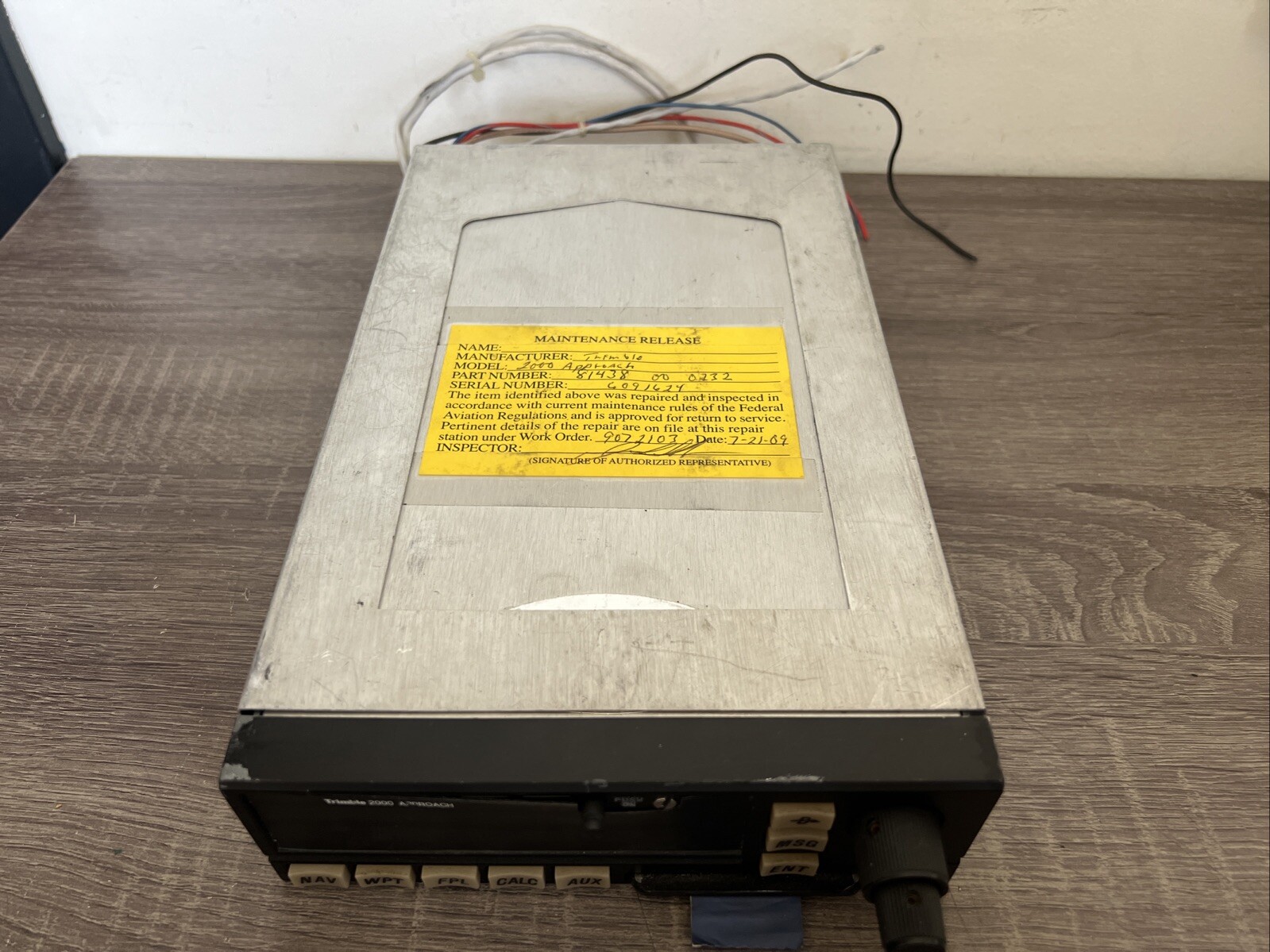 Trimble GPS 2000 Approach P/N: 81438-00-0232
