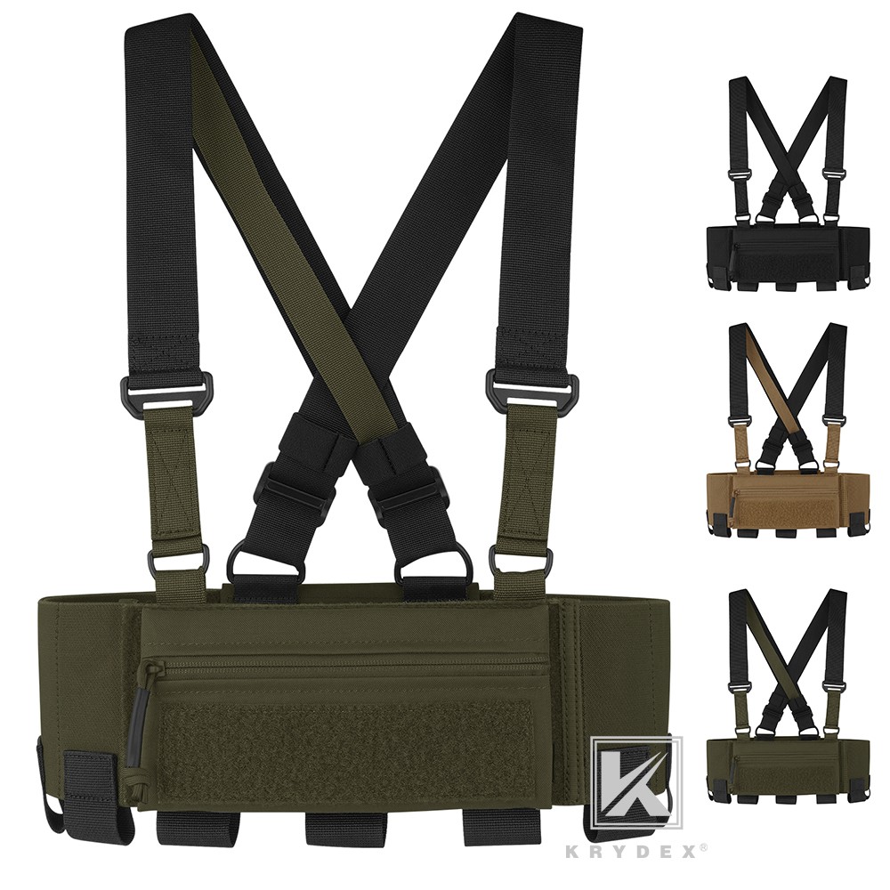 KRYDEX Ready Chest Rig w/ Elastic Cummerbund, X Harness & Sticky GP Pouch