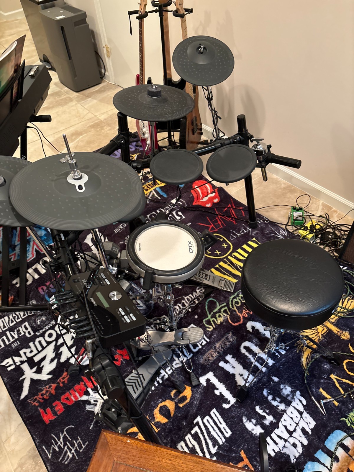 Upgraded Yamaha DTX502K Electronic Drum Kit, Programmable
