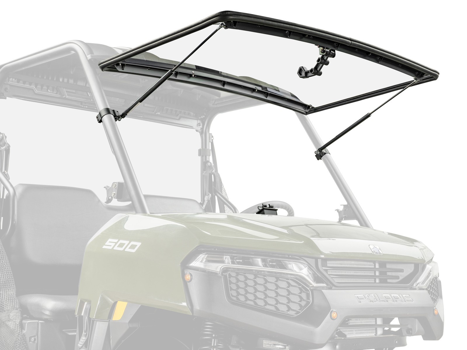 SuperATV Scratch-Resistanct Flip Windshield for Polaris Ranger 500/2026+
