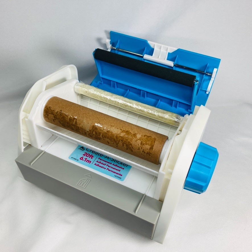 Xyron Create-A-Sticker Maker Machine 5" XRN500 Blue White Scrapbooking Crafting