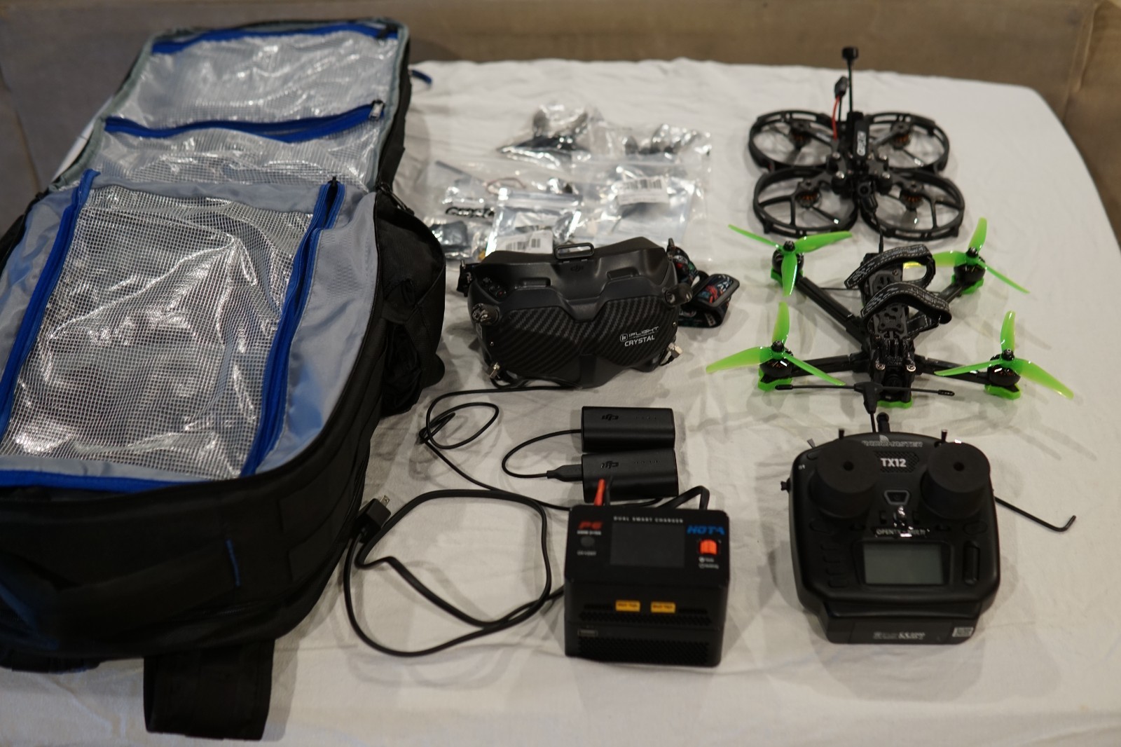 FPV Drone Combo Kit cinelog 35 + nazgul evoque f5 + tx12 + dji goggles v2