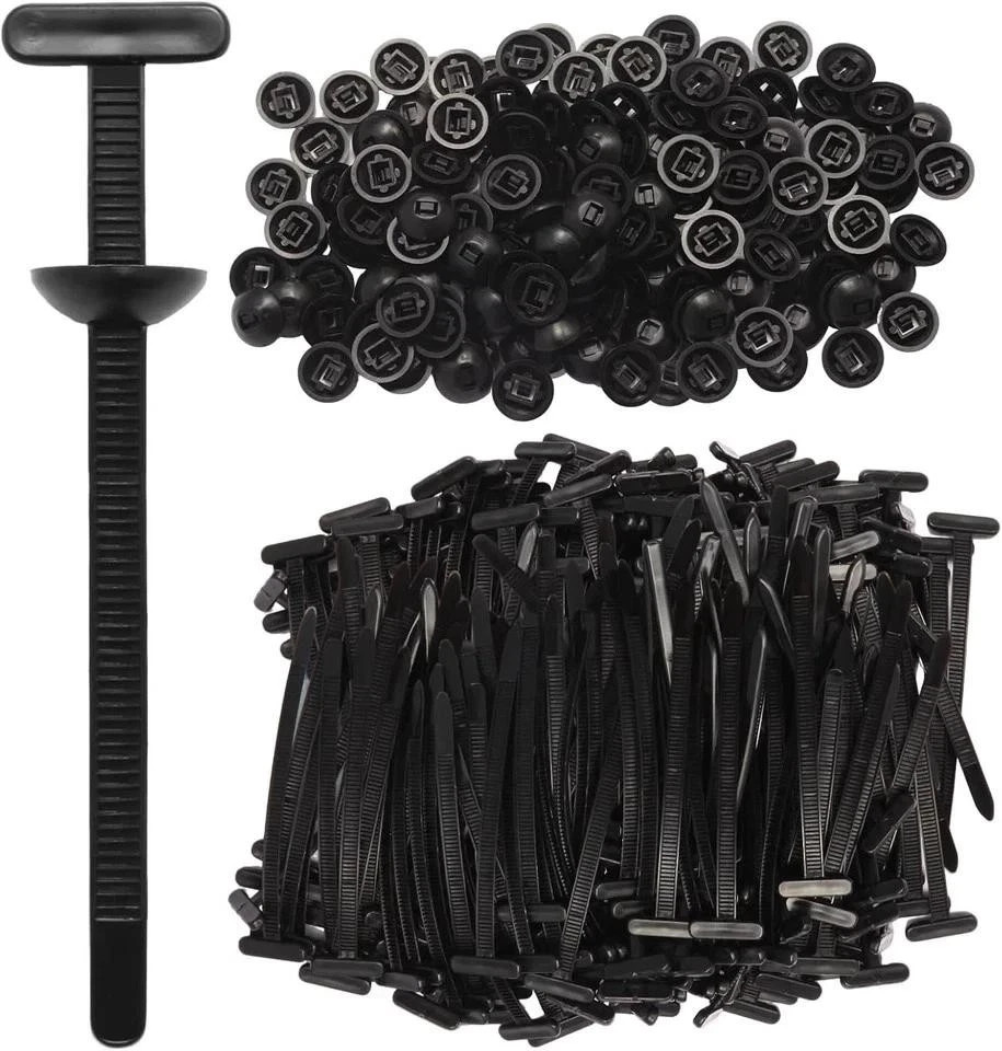 150 Pcs Nylon Universal Cable Tie Quick Repair Buckle Zip Clip for Black