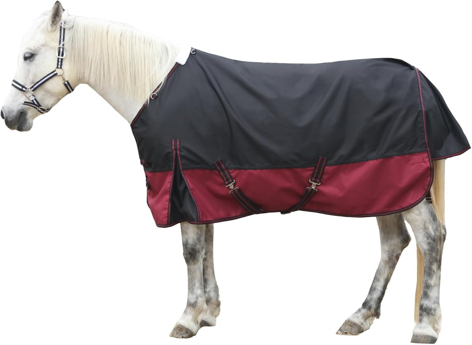 1200D Ripstop Waterproof Breathable Horse Blanket (0G No Fill), Lightweight Turn