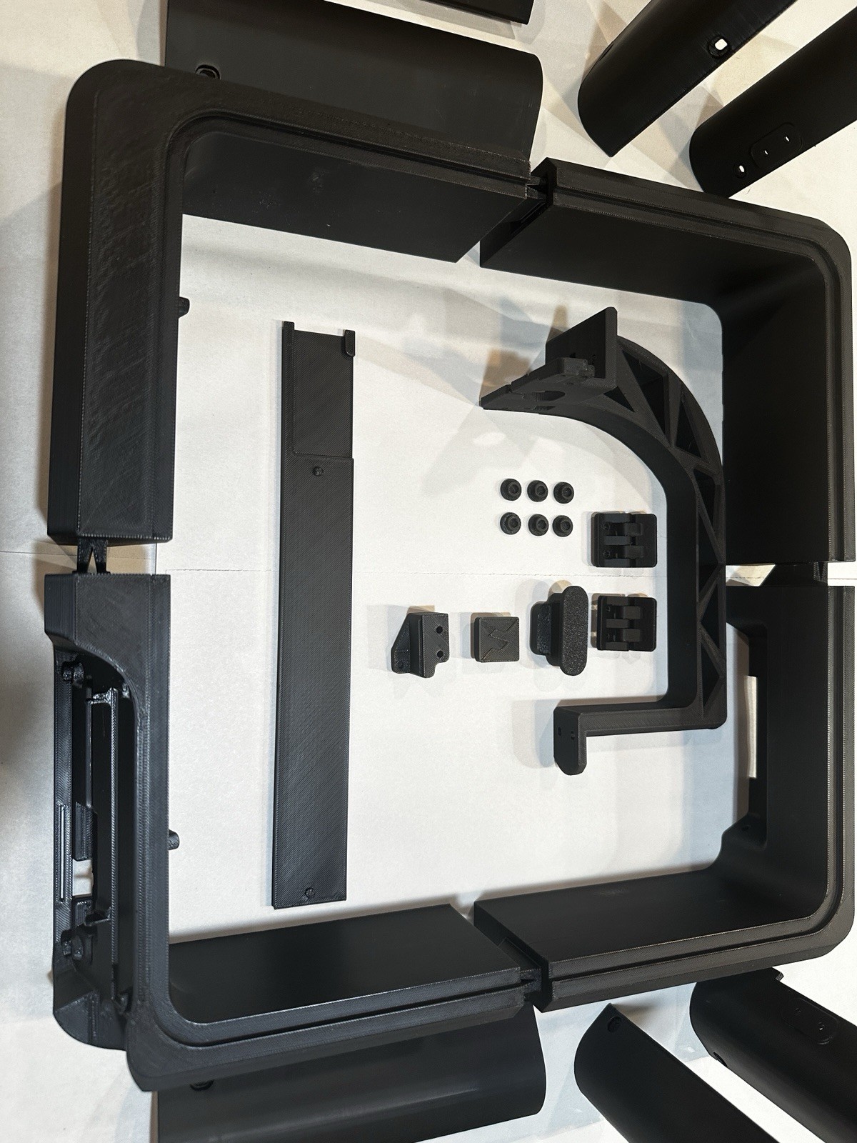 Flashforge AD5M Enclosure Printed Parts Only - For 3d Printer 5M Black