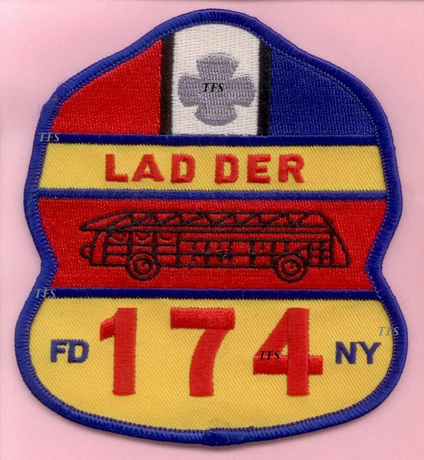 New York City Fire Dept Ladder 174 Patch Flatbush