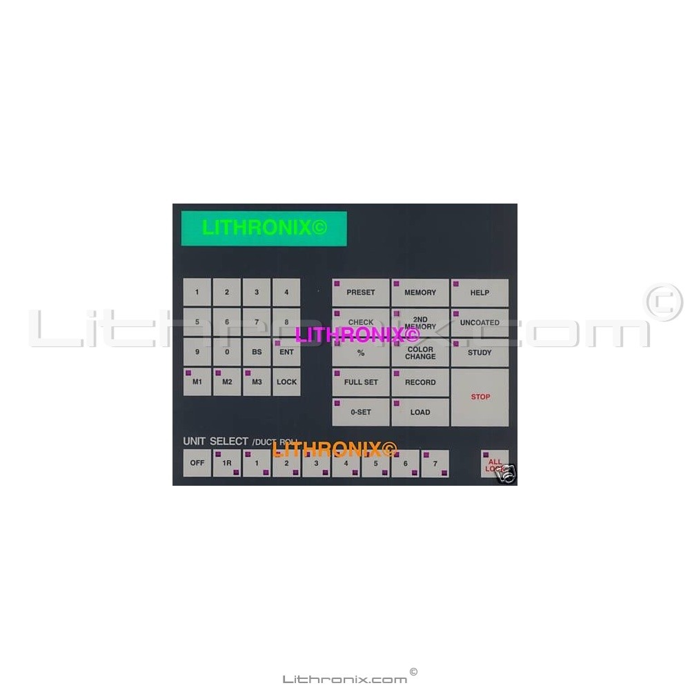 Komori Lithrone PQC-III 7c+RP Unit Selection Membrane