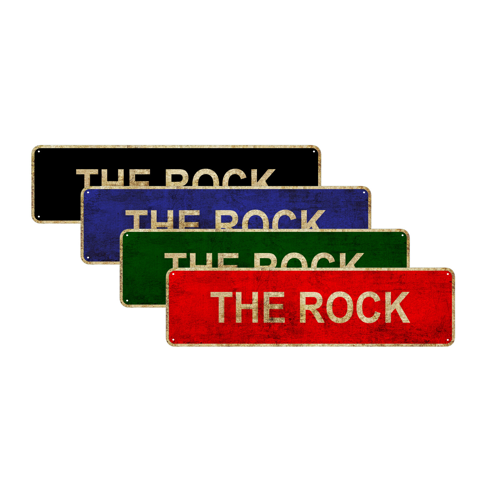 The Rock Vintage Sign For Garage Pub Clubs Street Décor Beer Bar Aluminum Sign