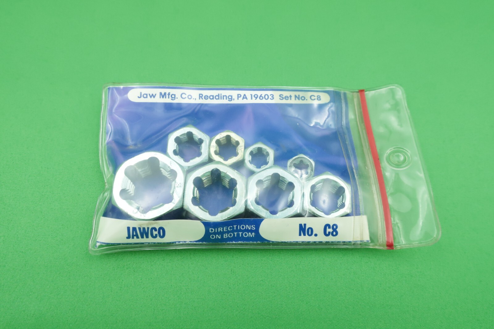Jawco C8 NC-USS Hex Rethreader Dies Coarse Threads 1/4-3/4" NOS USA
