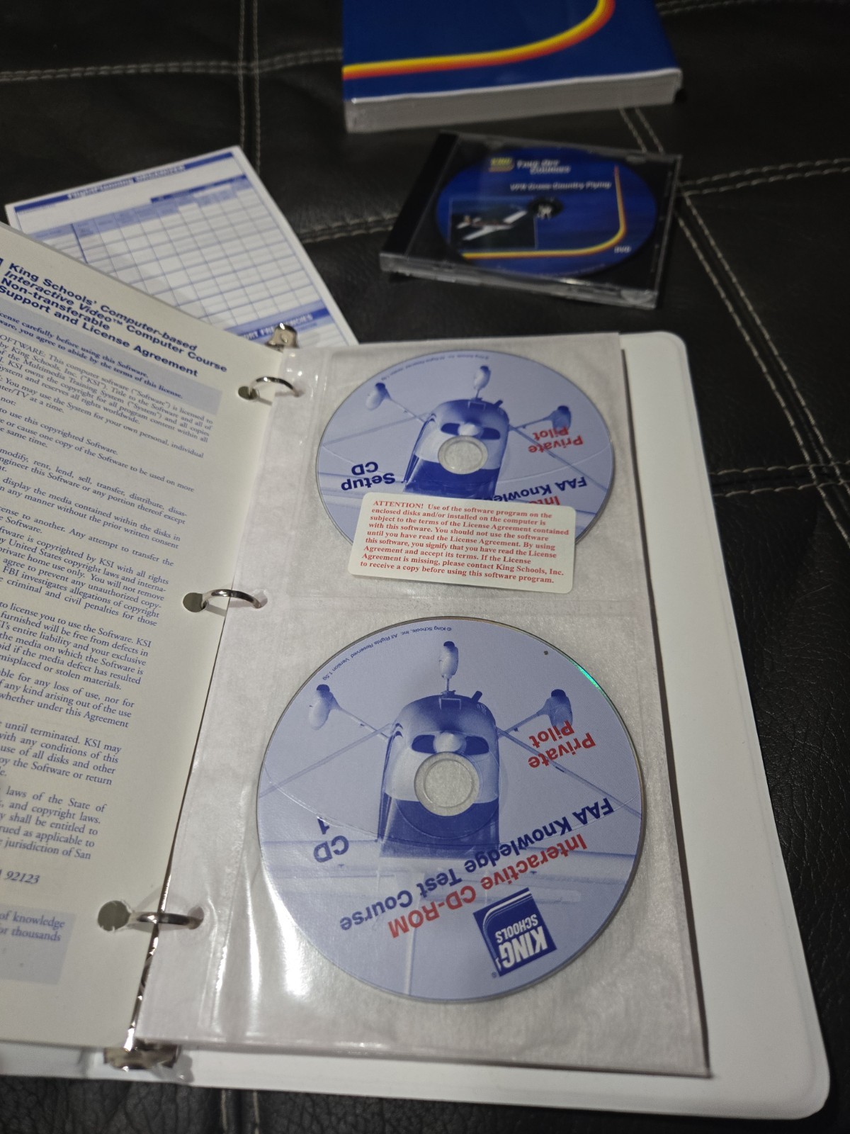 King Schools Private Pilot CD- ROM & Flight Knowledge Test Course Book + VFR CD