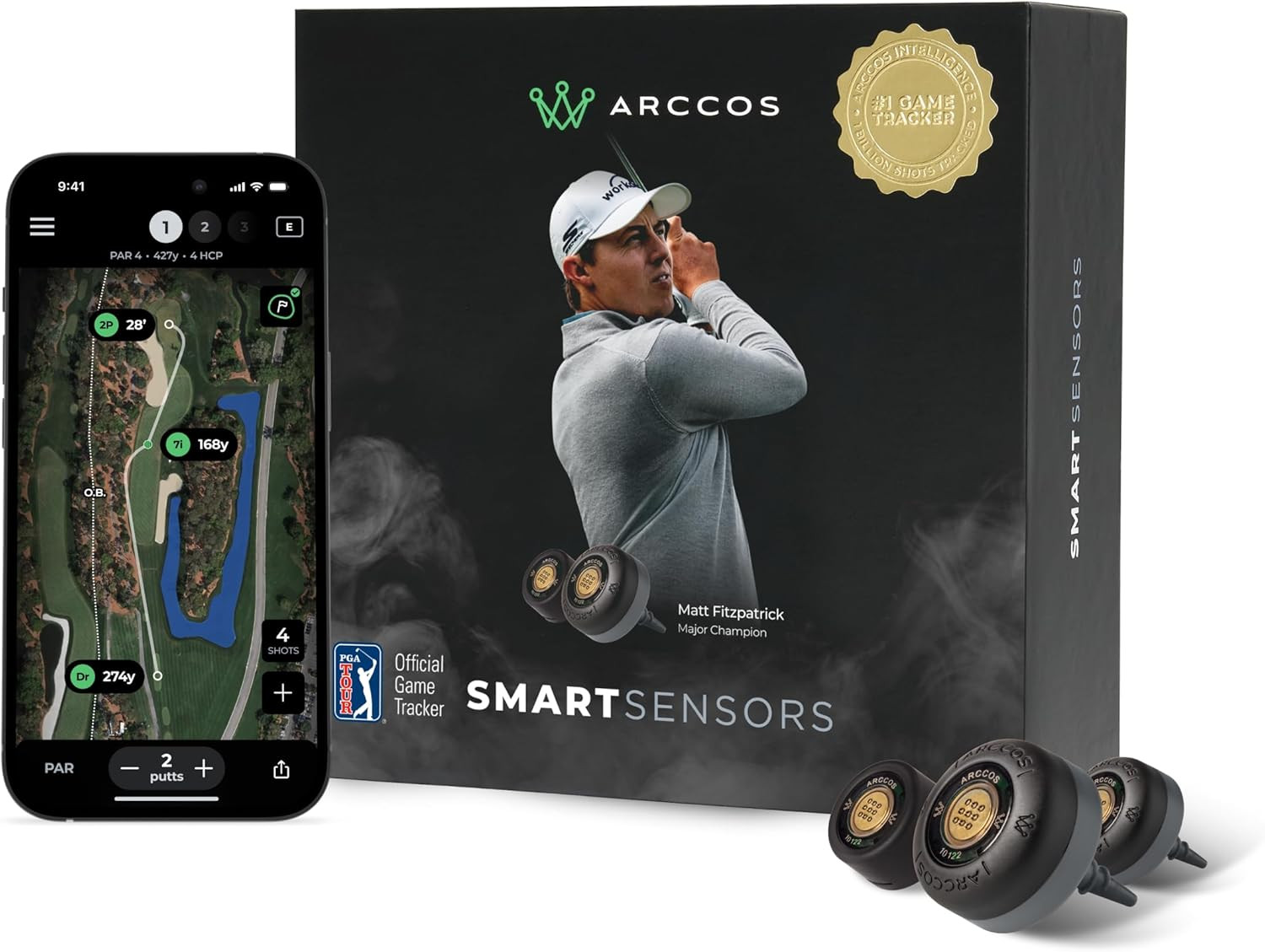 Arccos Smart Sensors: AI Golf Tracking & GPS Rangefinder System