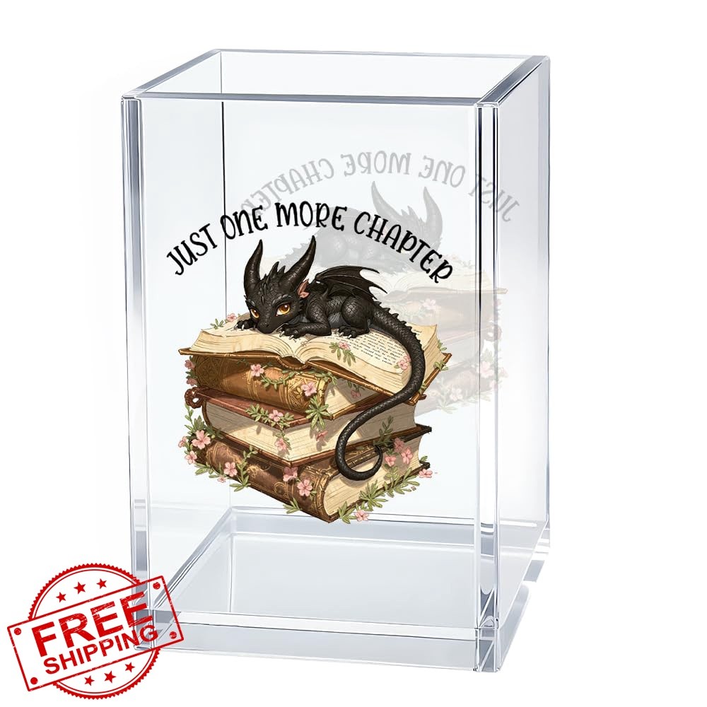 Gkodw Overthink Dragon Book Pen Holder Organizer