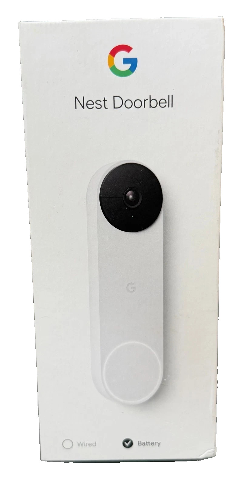 Google Nest Doorbell (Battery) - Smart Wi-Fi Video Doorbell Camera - Snow