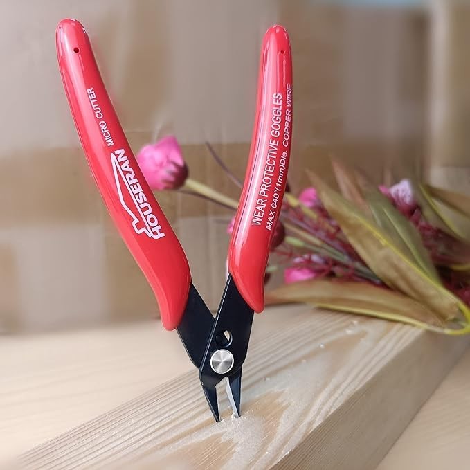HOUSERAN 170 Wire Cutters | 5 Inch Micro Flush Cutters | 2 Pack