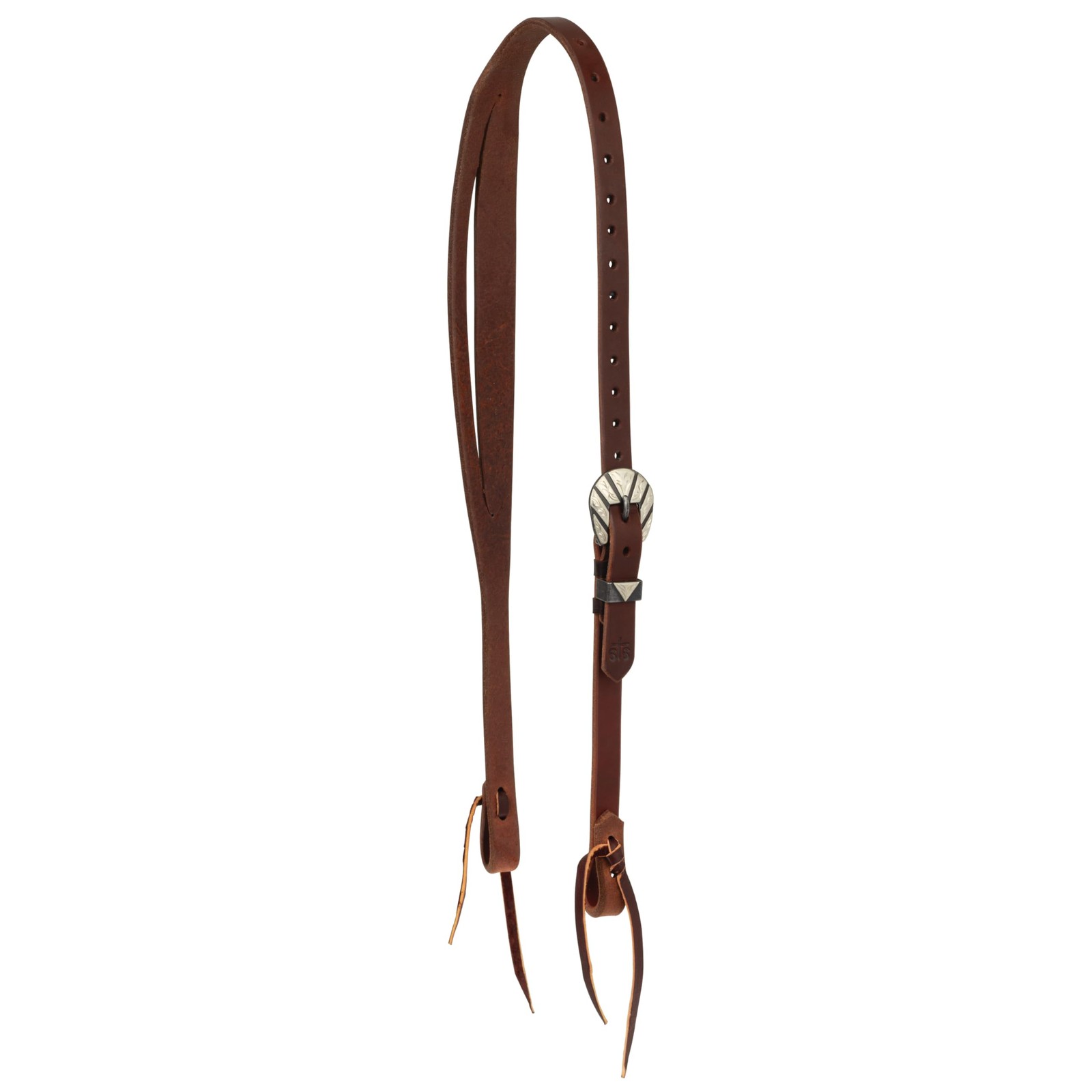 STS Ranch Signature Tack Harness Leather Split Ear Headstall 3/4"