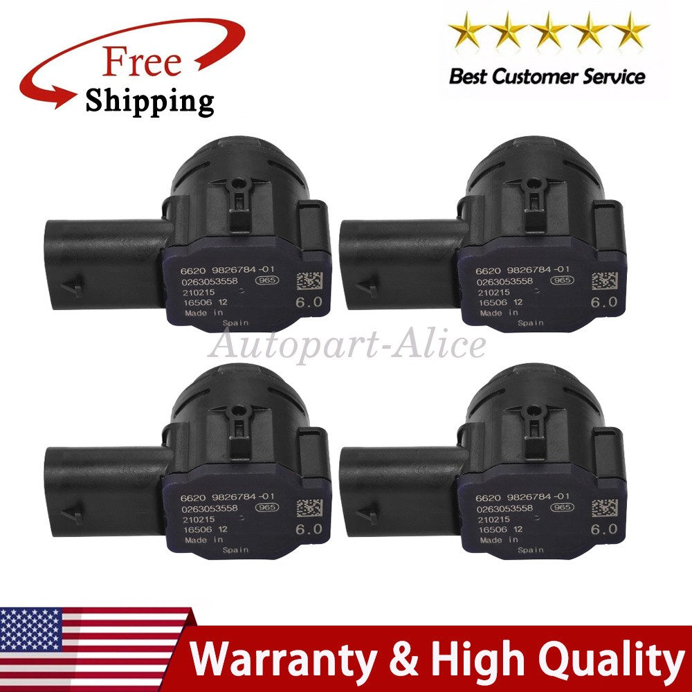 4X Parking Sensor PDC For BMW 330i 430i 530i X3 X4 X5 X6 X7 M3 M4 66209826784