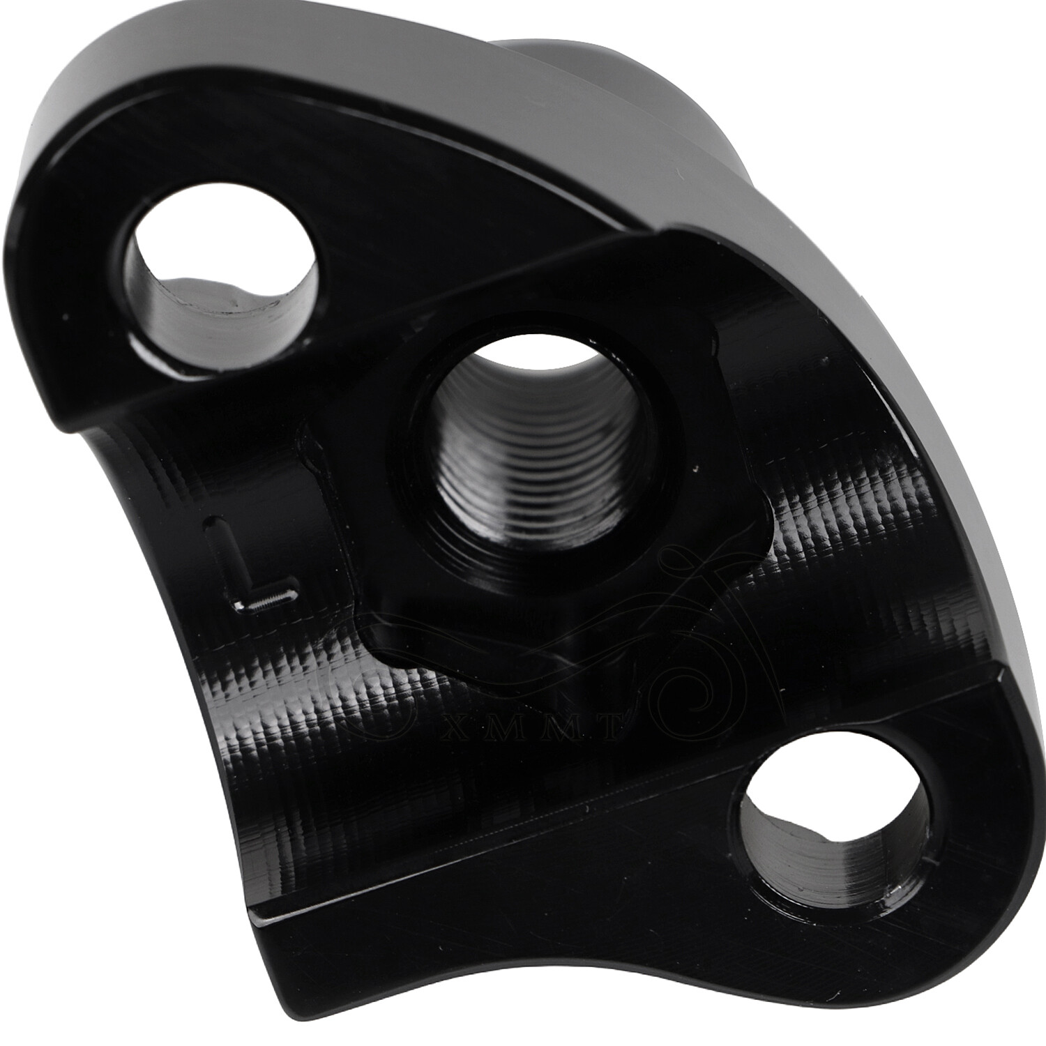 Black 1" Handlebar 2” Risers For Harley Dyna Street Bob Softail Sportster XL 883