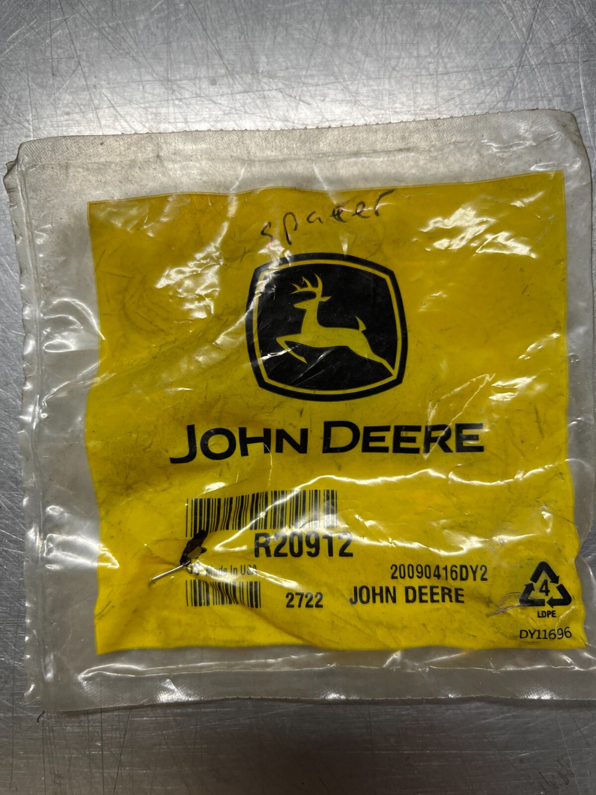 R20912   Genuine OEM   John Deere   SPACER