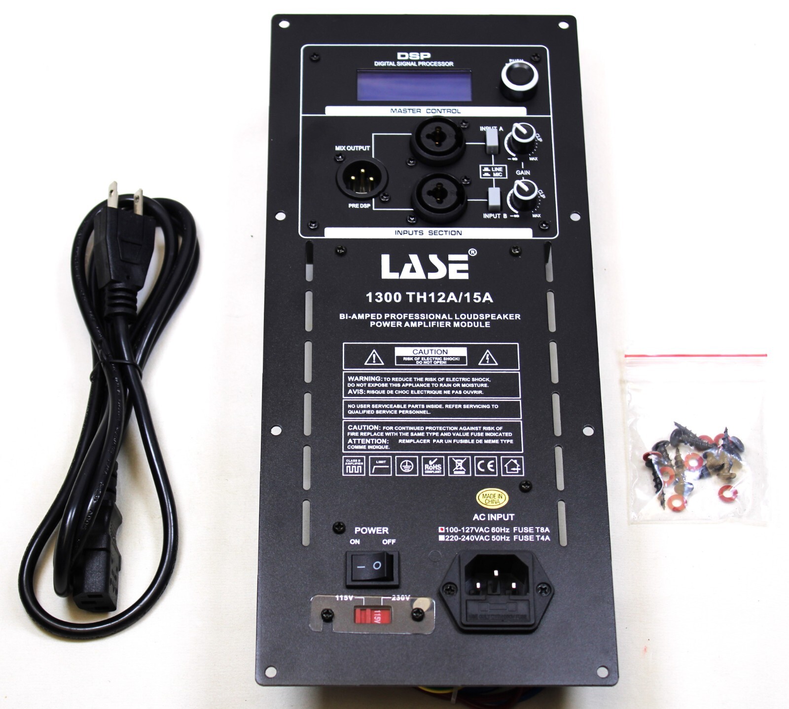 LASE Amplifier Intended For Mackie Thump 1300W 12A/ 15A w/ DSP