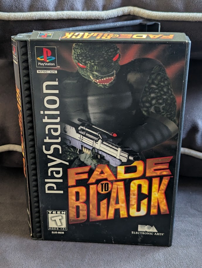 Fade to Black  Long Box Sony PlayStation 1 case and cover art Only oem original