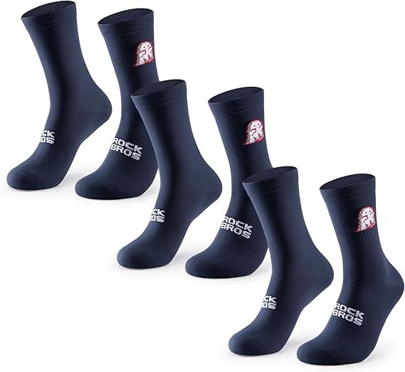 ROCKBROS Ultra-Comfort Bike Socks Athletic Crew Cycling Socks,Men&Women,2/3 Pack