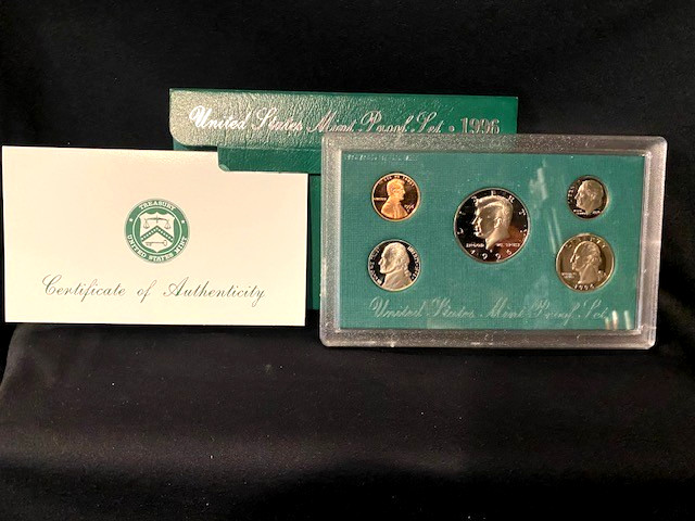 1996 Clad Proof Set U.S. Mint Original Government Packaging OGP COA
