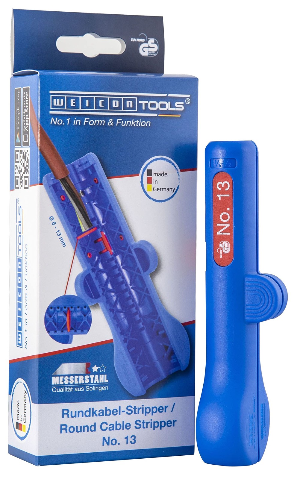 WEICON Round Cable Stripper No. 13 | Dismantler Cables with a Diameter of 6.0-13
