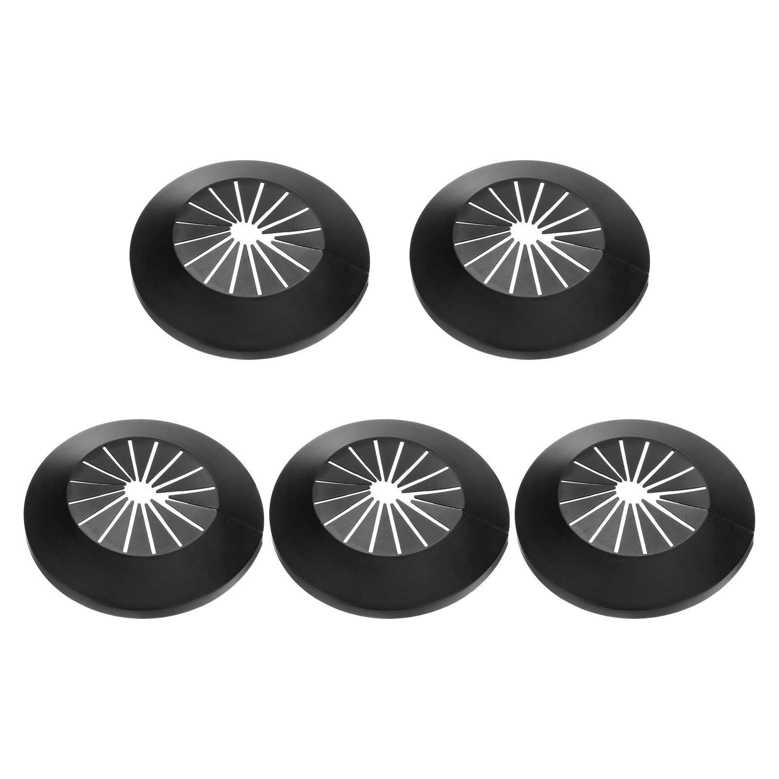 5PCS Flange Pipe Cover Decor for 0.6 to 1.8in (14-45mm) Pipe Cover Decor, Black