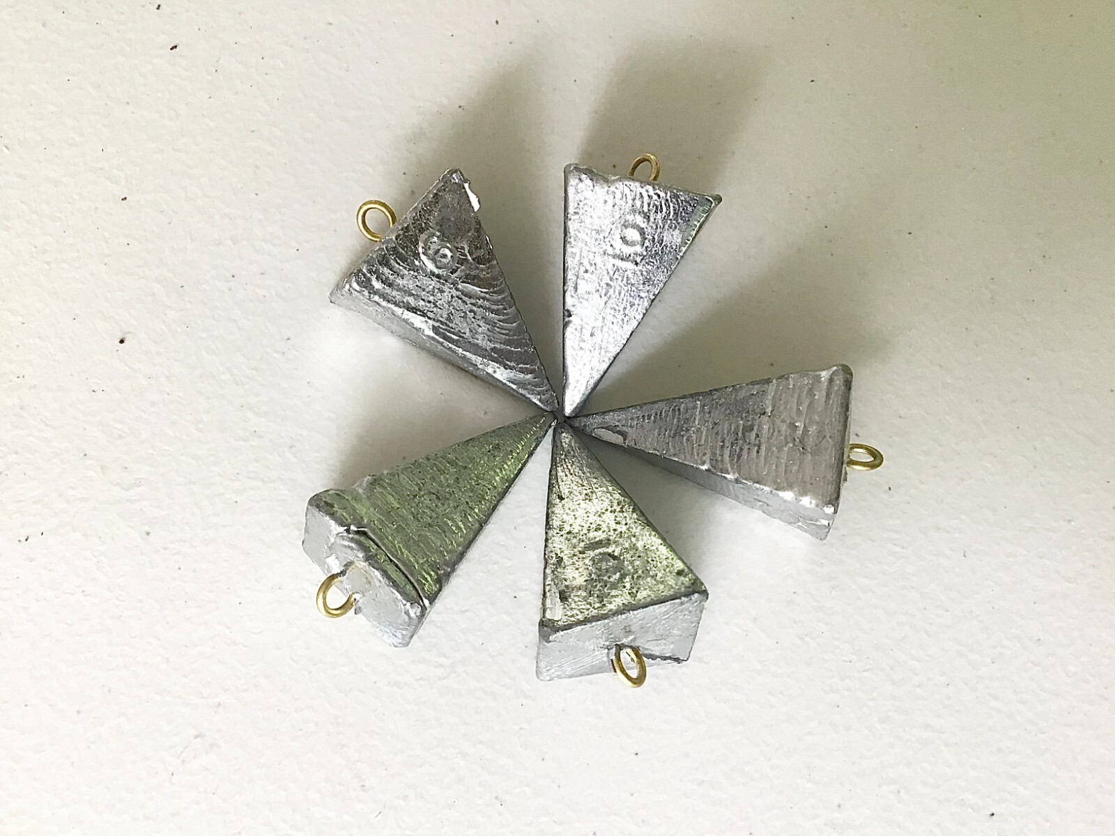 14PCS. 6OZ PYRAMID SINKERS LEAD FISHING WEIGHTS FREE SHIPPING