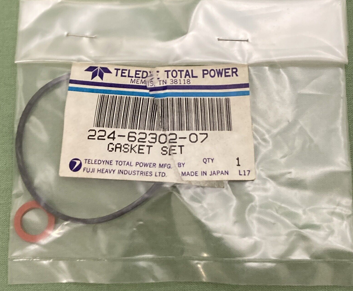 NEW GENUINE TELEDYNE TOTAL POWER 224-62302-07 GASKET SET