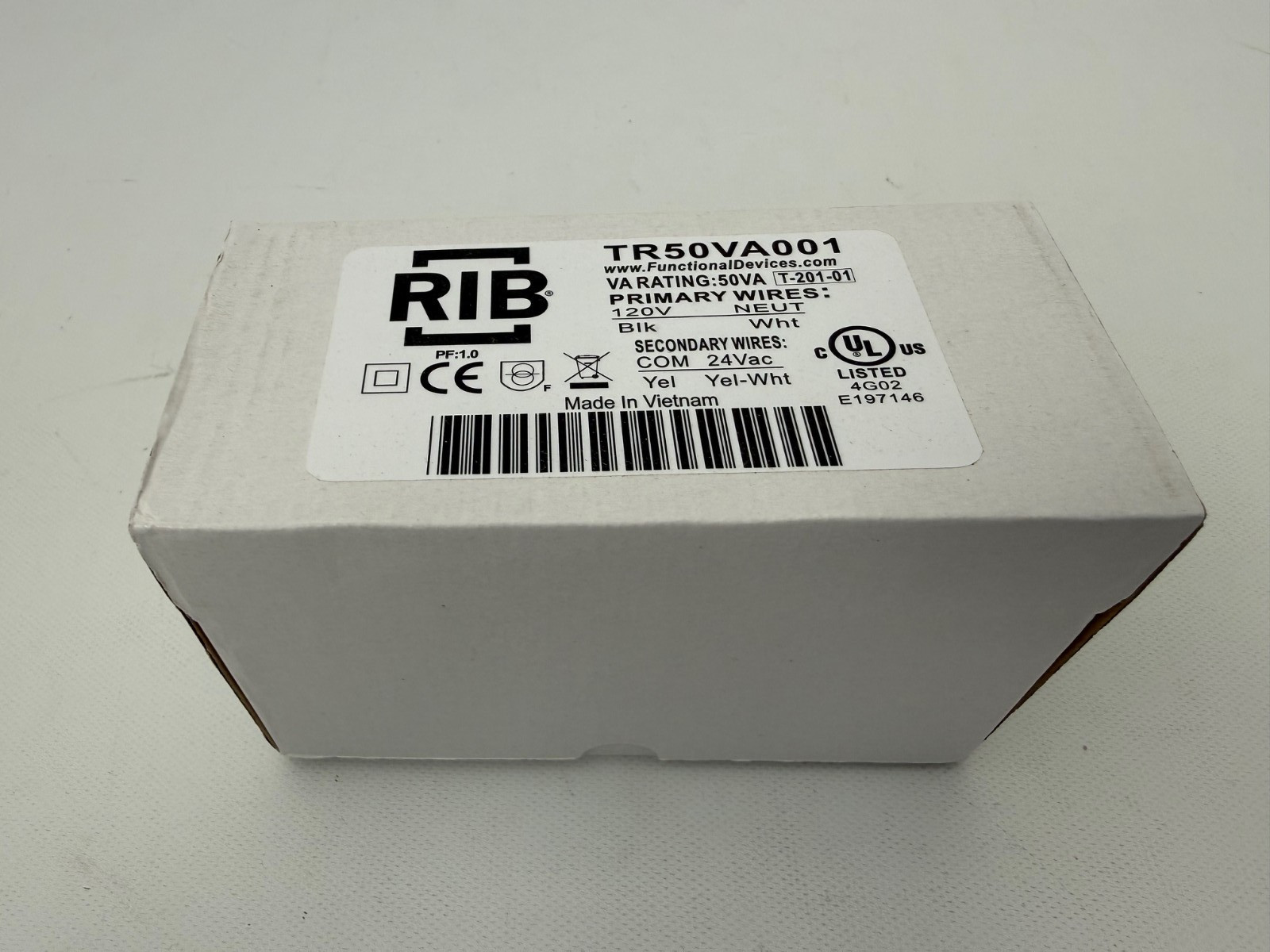 FUNCTIONAL DEVICES RIB TR50VA001 50VA TRANSFORMER NEW OPEN BOX
