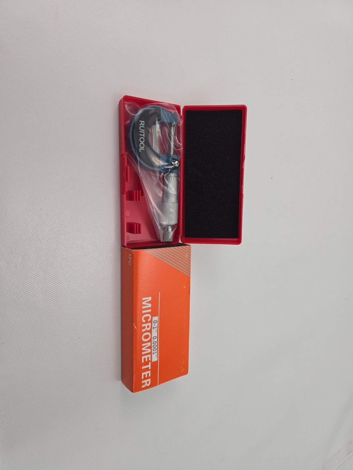 193-212 Rolling Digital Outside Micrometer, 0-1" .0001"